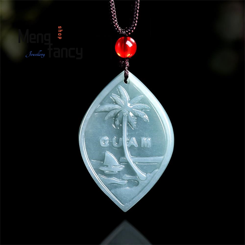 Pacific Jewelry & Watches Los Angeles - Natuurlijke A-klasse Jadeïet Blauw Water Pacific