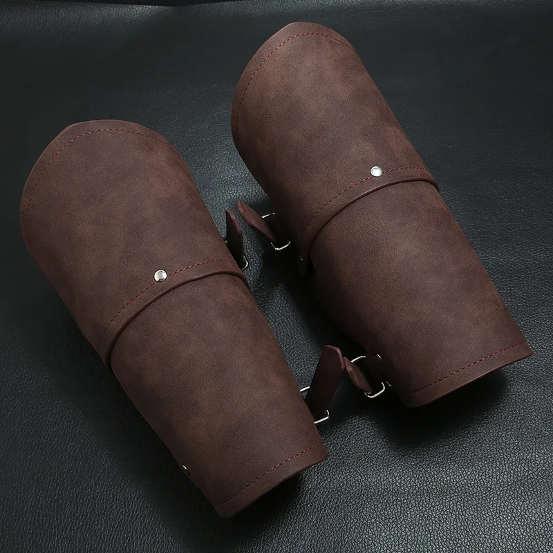 Leather Bracelet - Middeleeuwse Armor Handschoenen Brede Manchet Bracers