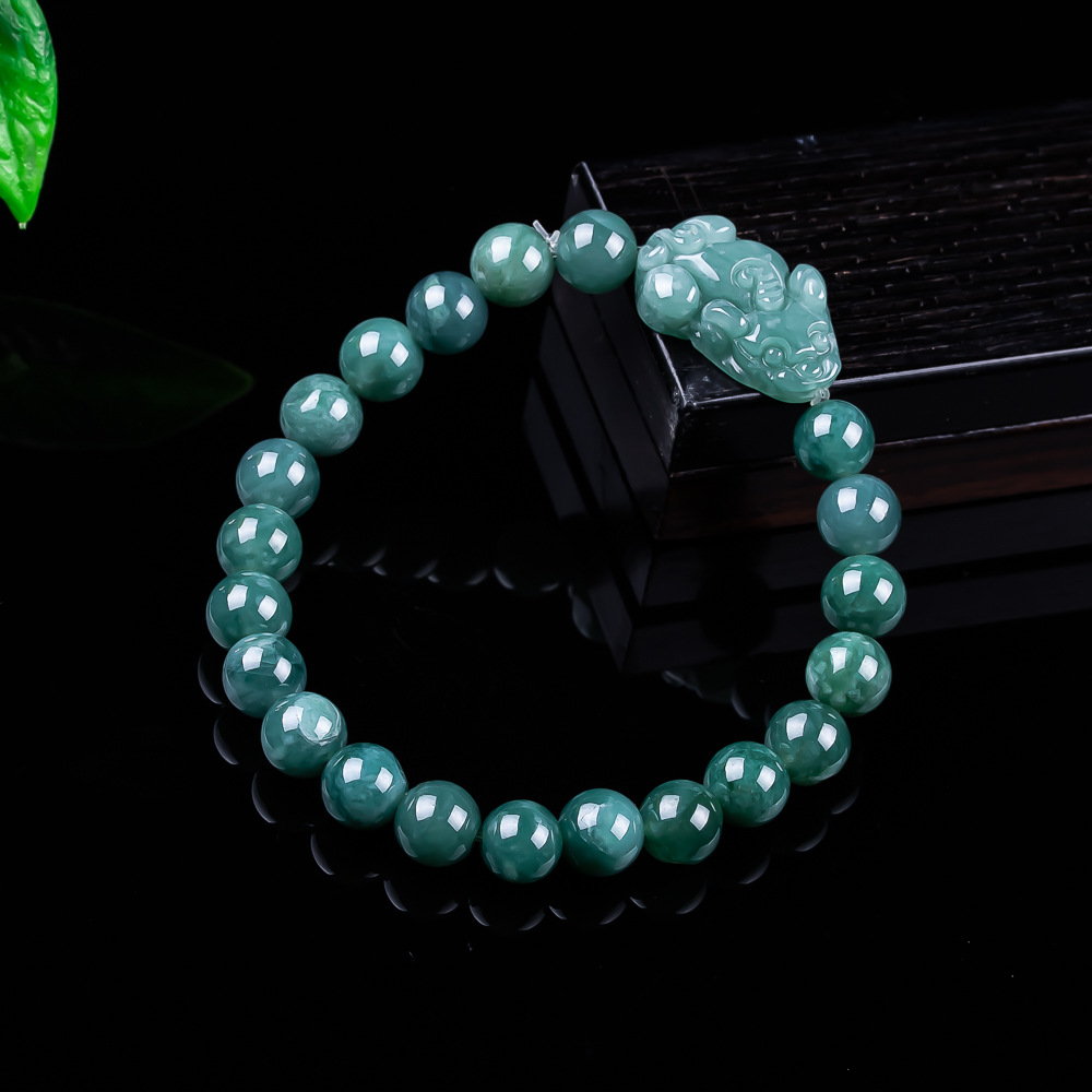 The Jewelry & Watches - Natuurlijke Birmese Jadeïet Bixiu Armband Vintage