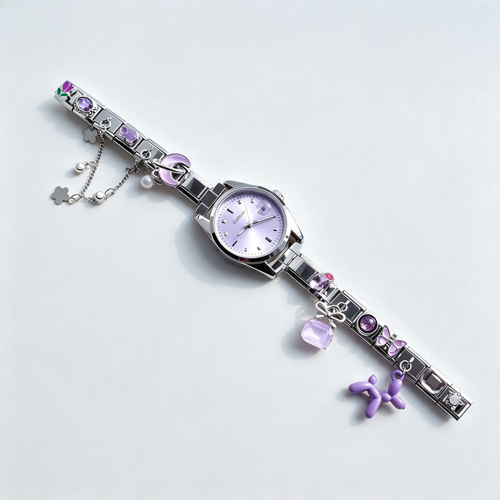 Italian Jewelry Watches - Ins roestvrijstalen Italiaans horloge DIY mixkleur