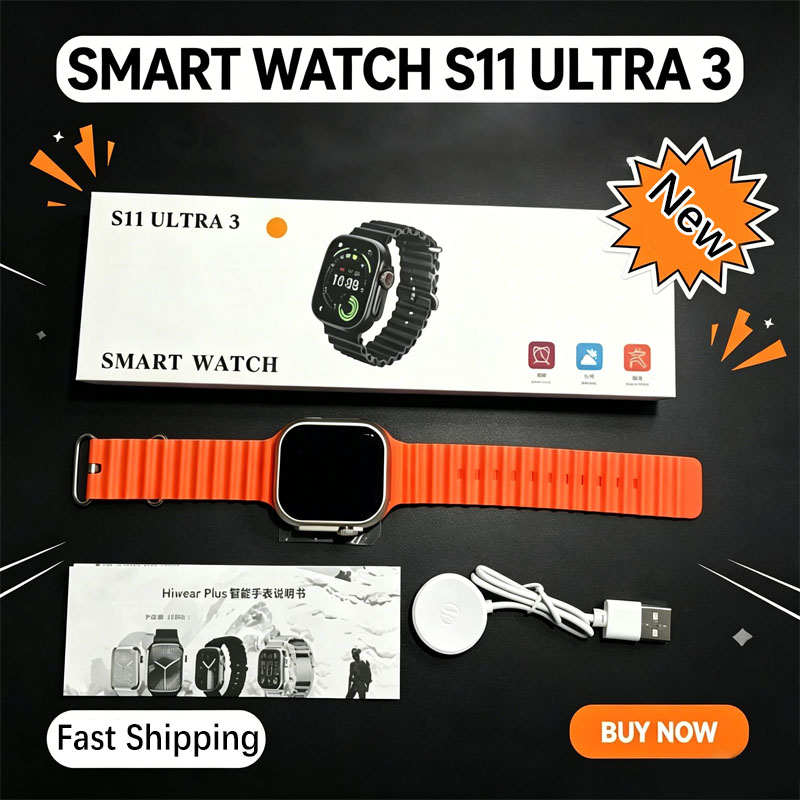 Italian Jewelry Watches - S11 Ultra 3 Smartwatch voor heren,