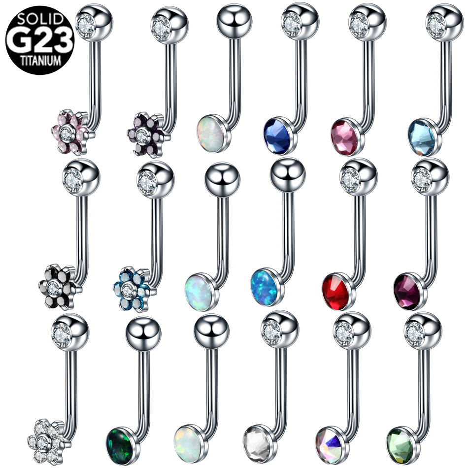 Christina Jewelry & Watches Marguerite Ørestik Forgyldt Sølv - 1PC G23 Titanium Opaal Crystal Christina