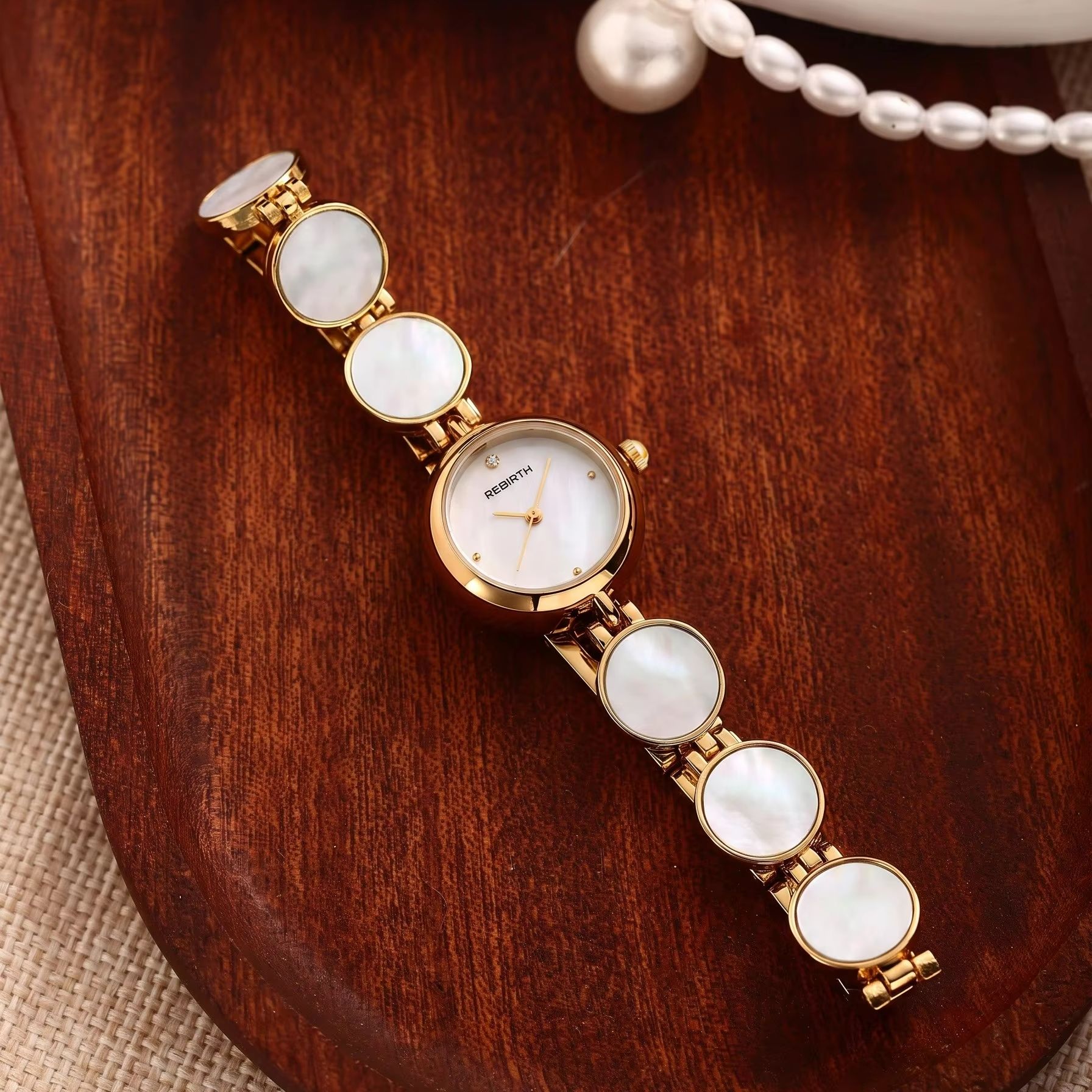 Jewelry Diamond Watches - Licht Luxe Vierbladige Klaver Diamant-Ingelegd Dames