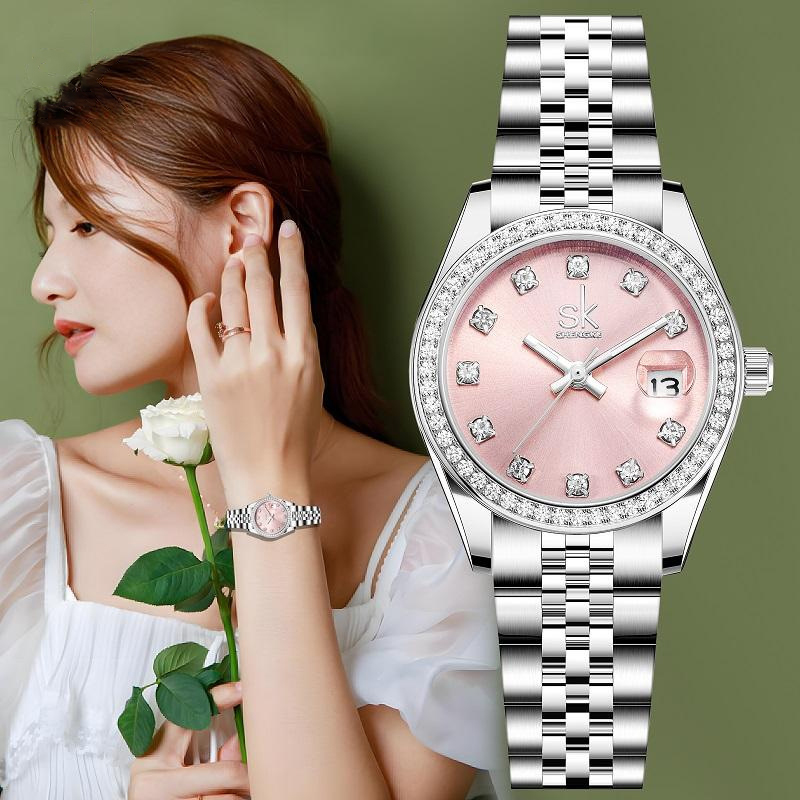 Jewelry Diamond Watches - UTHAI CQ484 Modieus dameshorloge, lichte luxe