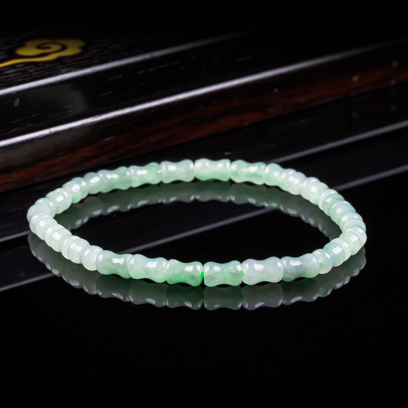 The Jewelry & Watches - Nieuwe Echte Natuurlijke Jade Bamboe Armband