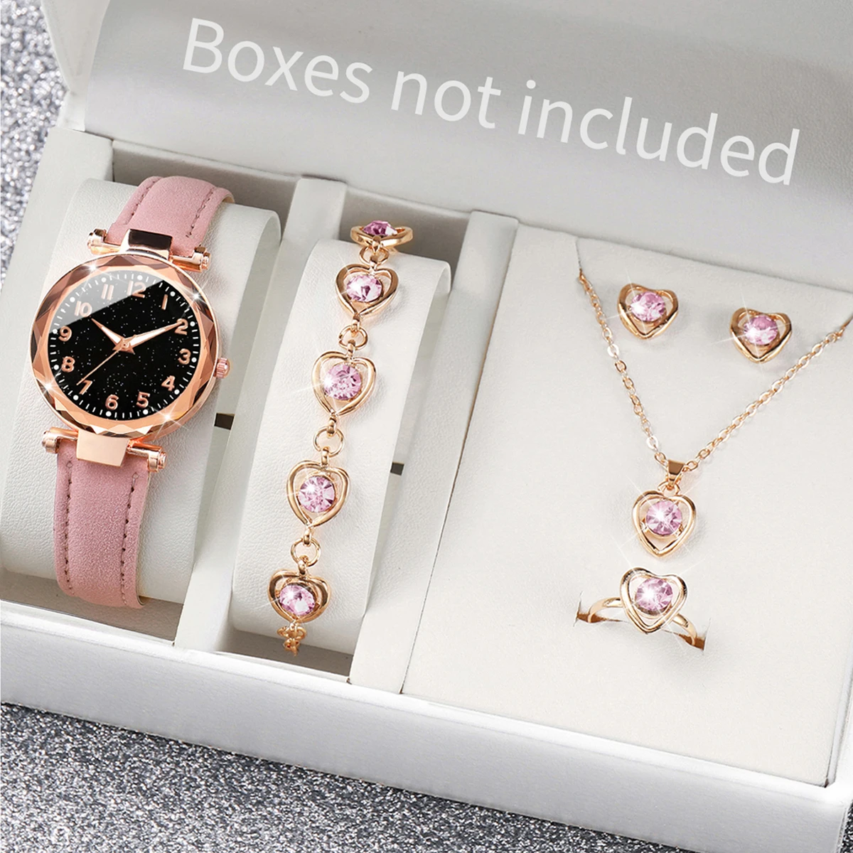 Mystery Jewelry Jar Watches - 5/6PCS Mode Vrouwen Horloges Casual Lederen
