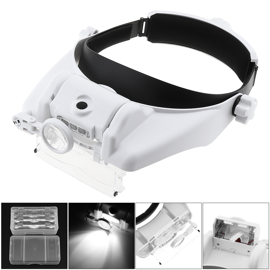 Jewelry Eyewear Watches & Accessories - Verstelbare hoofdband lenzenvloeistof vergrootglas vergrootglas brillenloep