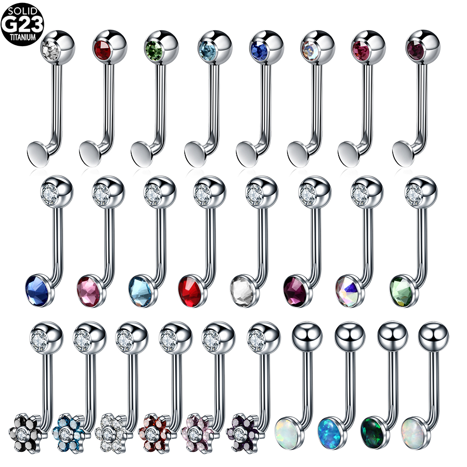 Christina Jewelry & Watches Marguerite Ørestik Forgyldt Sølv - 1PC Titanium Christina Verticale Kap Piercings