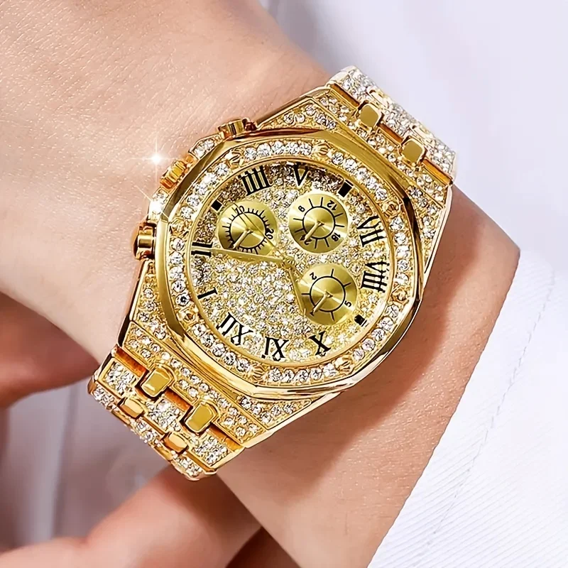 Luxe achthoekige bezel Iced Qu - Icebox Jewelry Watches recensie en prijs