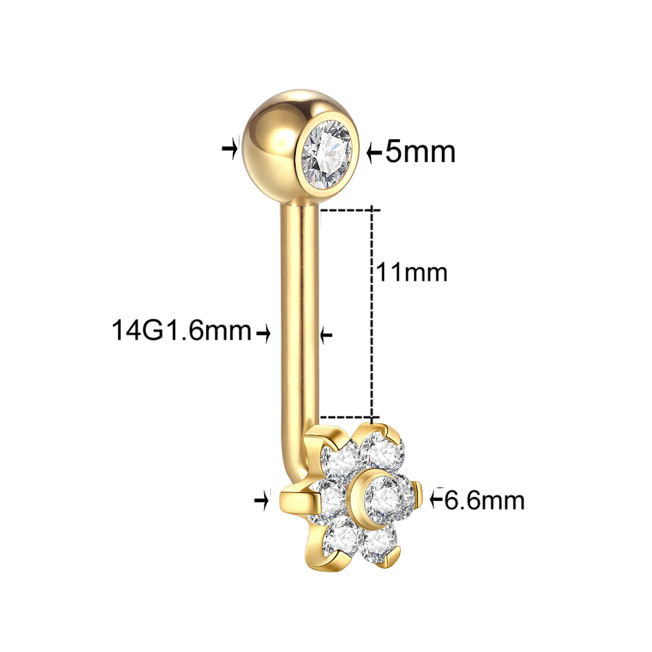 1Pc Titanium Christina Vertica - Christina Jewelry & Watches Marguerite Ørestik Forgyldt Sølv recensie en prijs