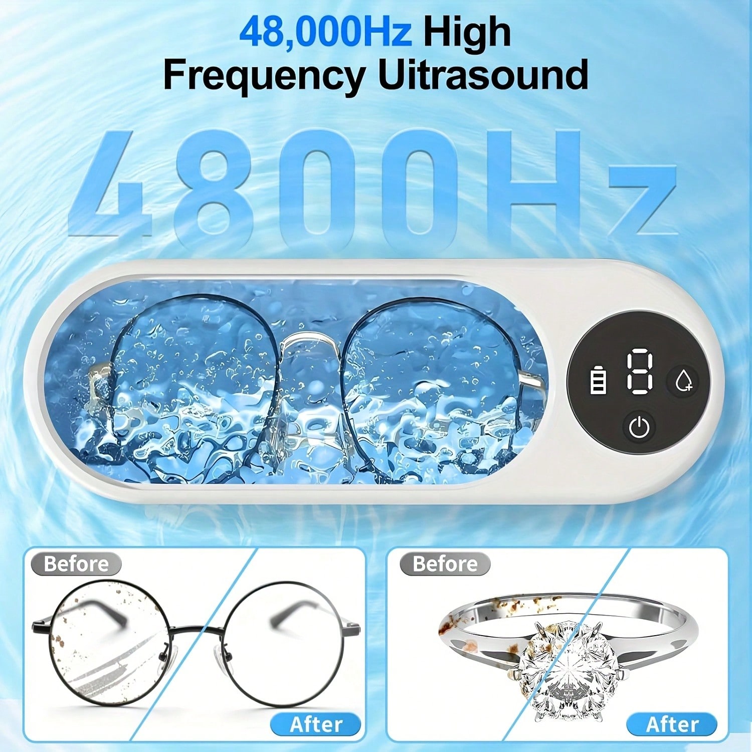 Draagbare ultrasone reiniger,  - Jewelry Essentials Watches recensie en prijs