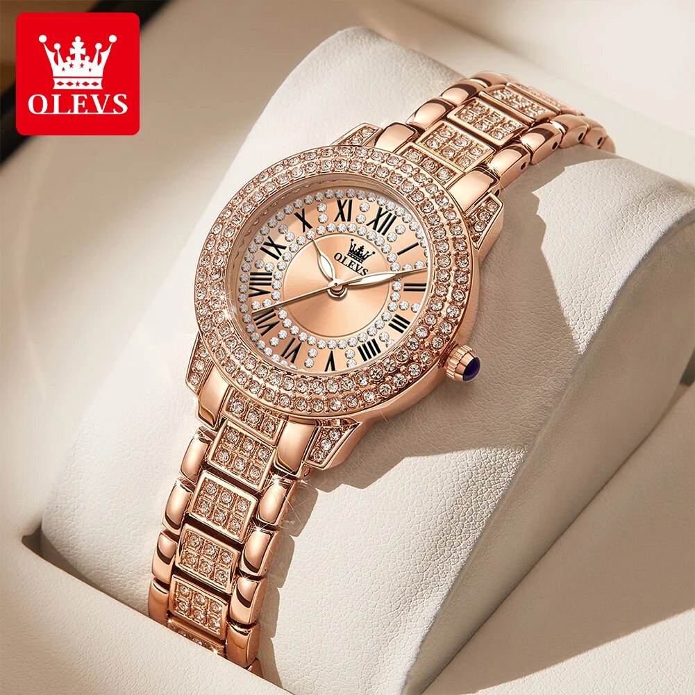 Olevs 9943 Luxe Volledig Diama - Jewelry Diamond Watches recensie en prijs