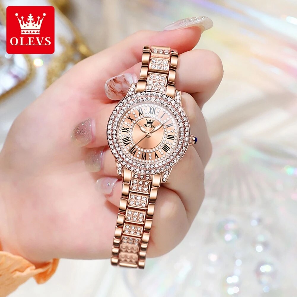 Olevs 9943 Luxe Volledig Diama - Jewelry Diamond Watches recensie en prijs
