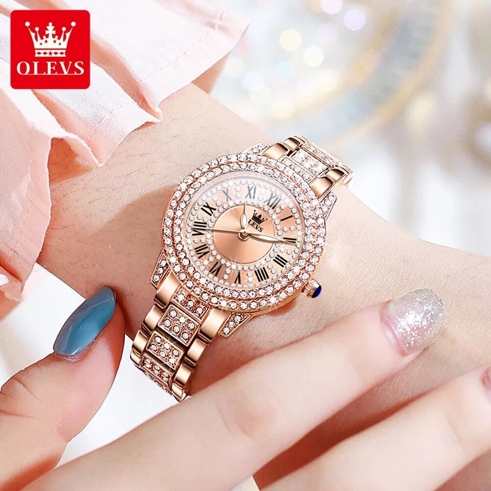 Olevs 9943 Luxe Volledig Diama - Jewelry Diamond Watches recensie en prijs