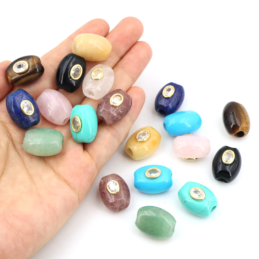 Natuursteen groot gat platte e - Gemstone Bracelet Healing recensie en prijs