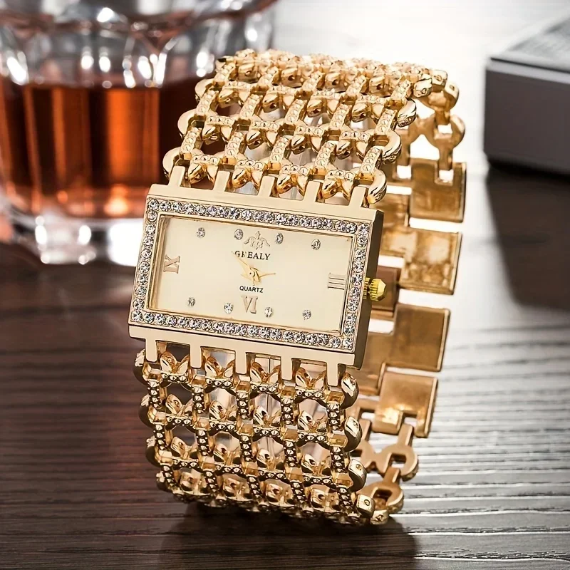 Luxe dameshorloge met vierkant - Jewelry Diamond Watches recensie en prijs