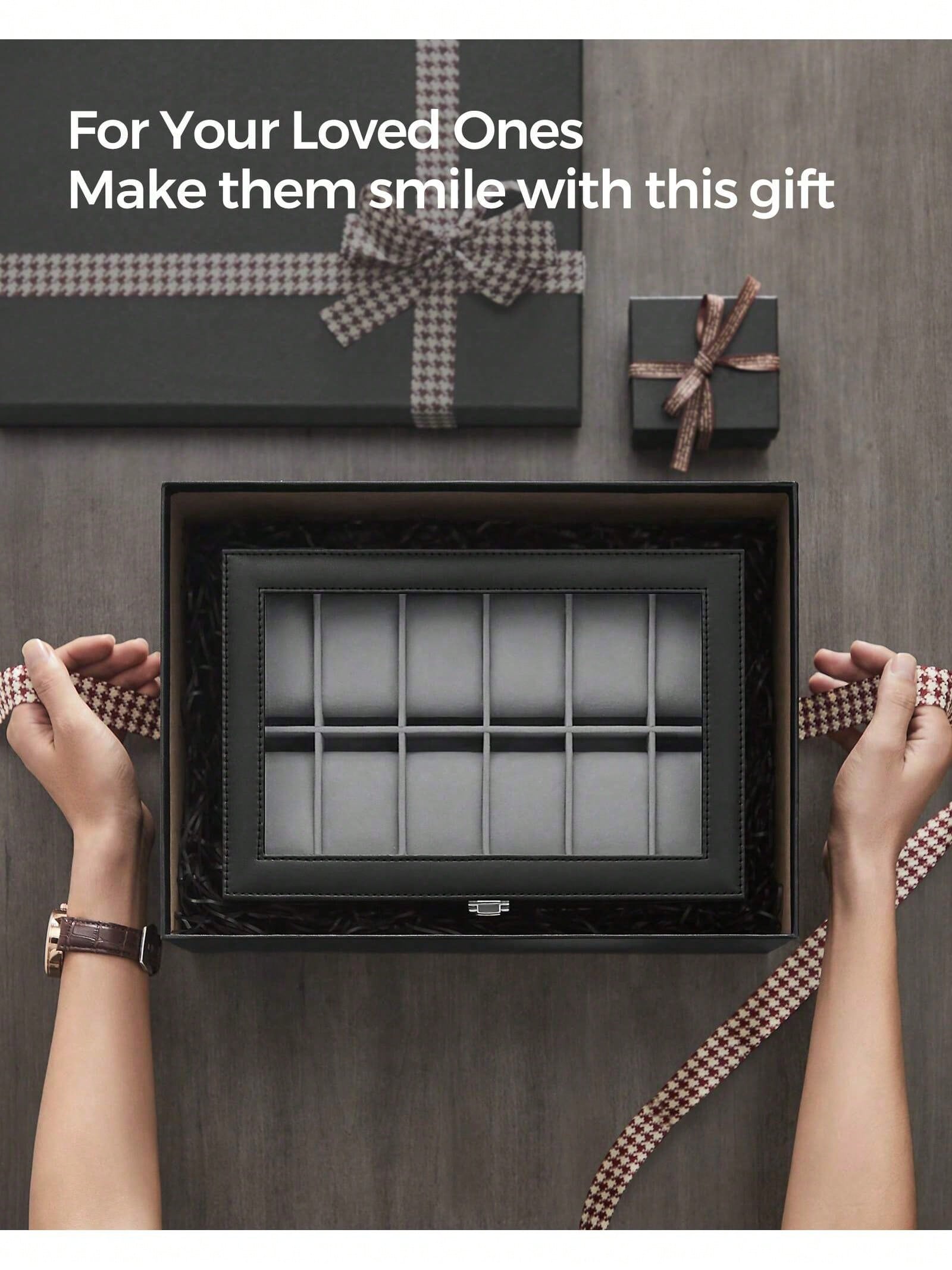 12-vakjes afsluitbare horloged - Jewelry Box Watches Bracelets recensie en prijs