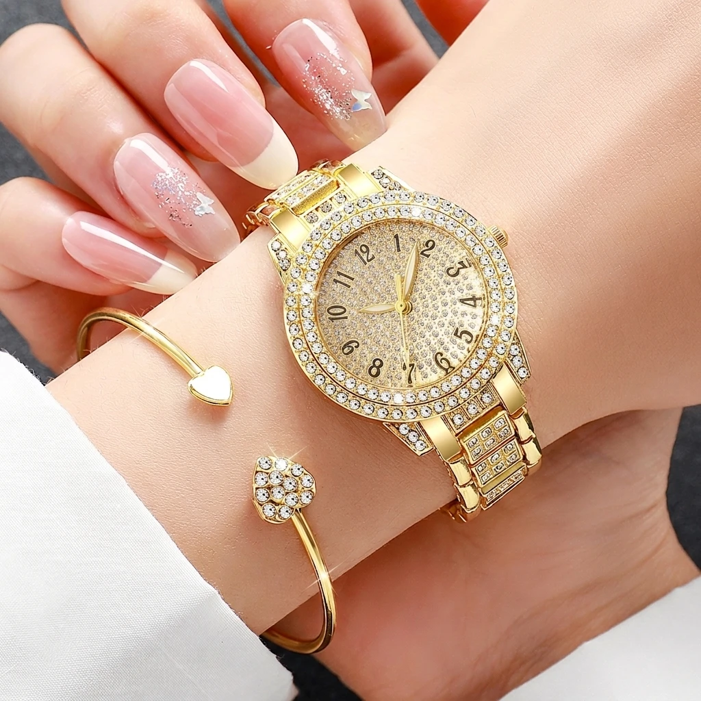6PCS Fashion Rhinestone Damesh - Mystery Jewelry Jar Watches recensie en prijs