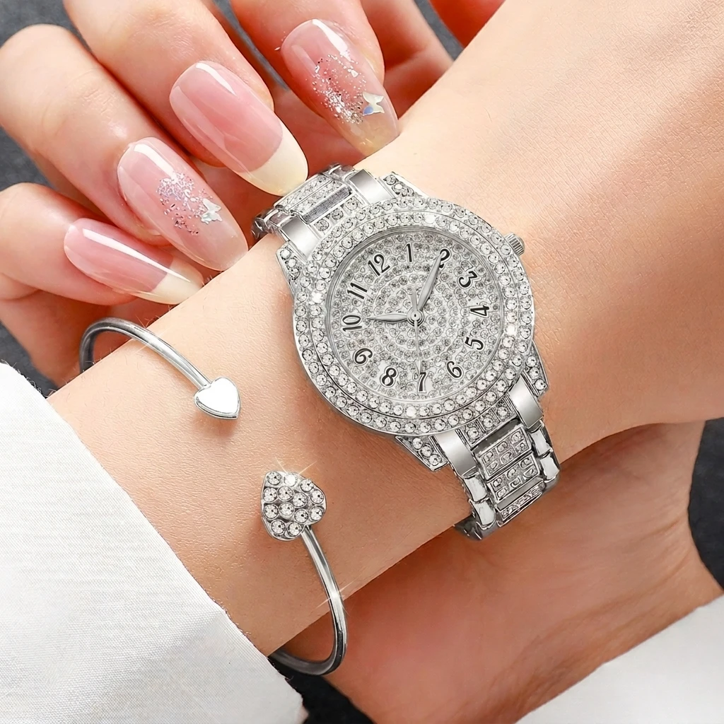6PCS Fashion Rhinestone Damesh - Mystery Jewelry Jar Watches recensie en prijs