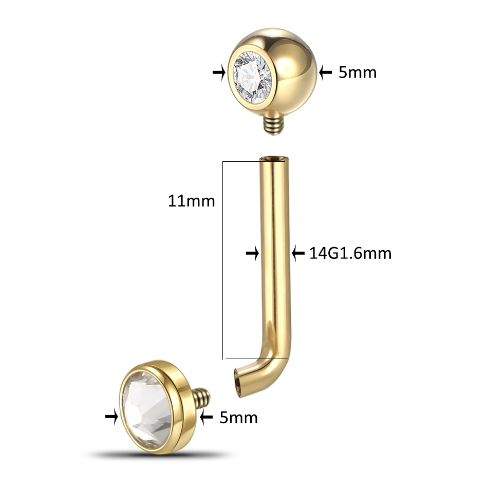 1PC G23 Titanium Christina Ver - Christina Jewelry & Watches Marguerite Ørestik Forgyldt Sølv recensie en prijs