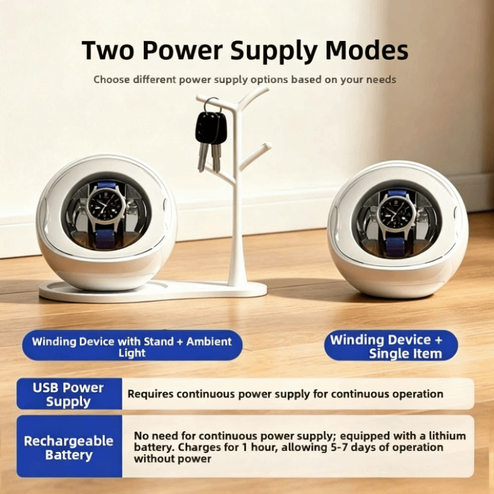Dubbel gebruik: opladen en aan - Automatic Watch Winder recensie en prijs