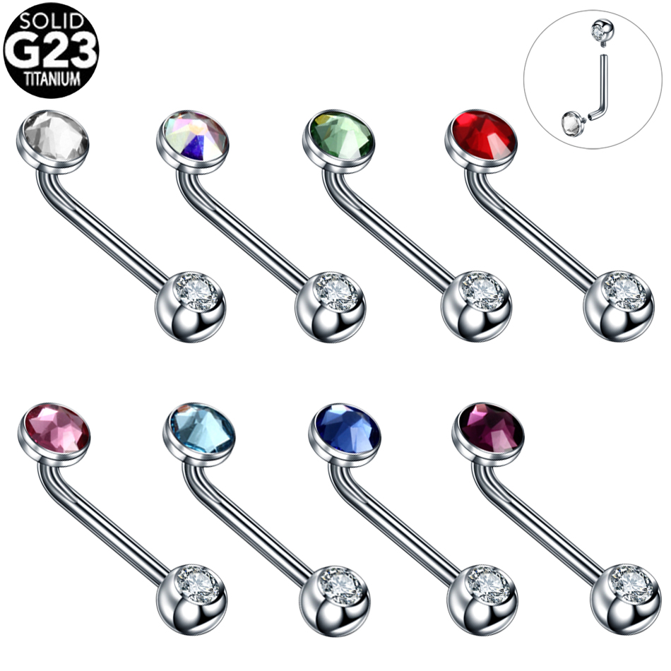 1Pc G23 Titanium Kristal Chris - Christina Jewelry & Watches Marguerite Ørestik Forgyldt Sølv recensie en prijs