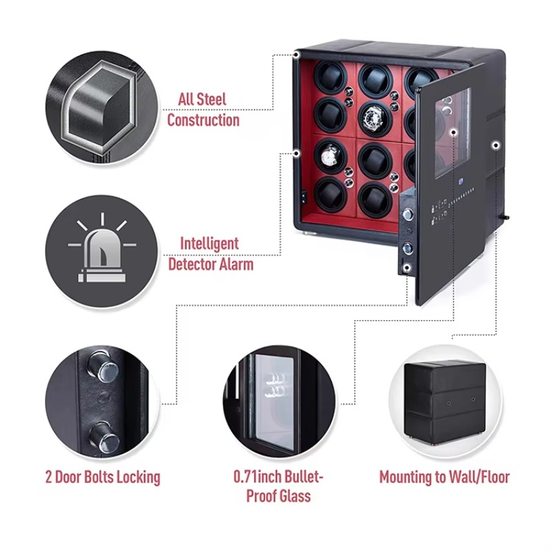 Luxe horlogewinderdoos met 12  - Automatic Watch Winder recensie en prijs