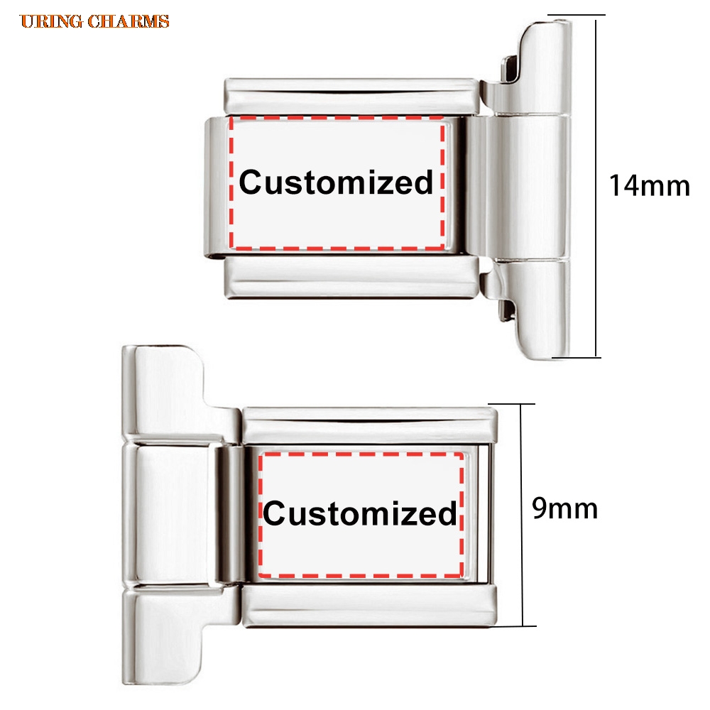 1 paar Foto Logo Aangepaste Ho - Italian Jewelry Watches recensie en prijs