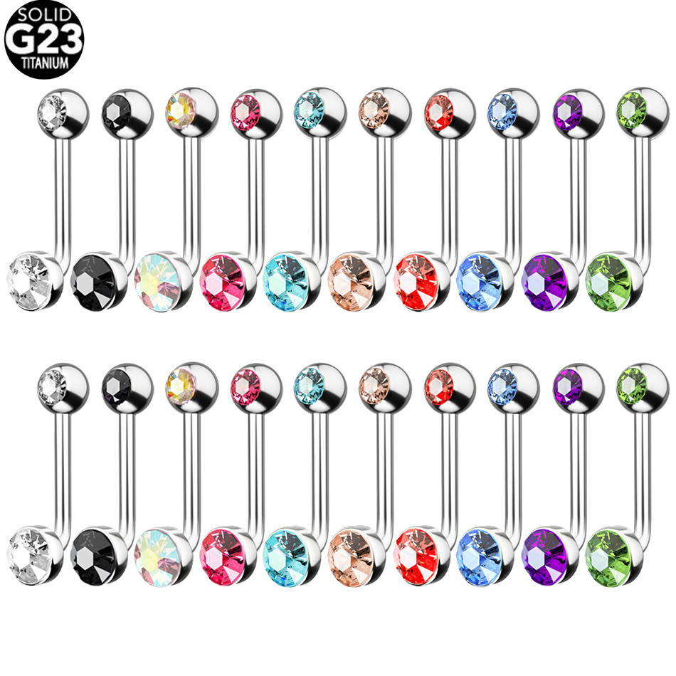 1PC G23 Titanium Crystal Gem C - Christina Jewelry & Watches Marguerite Ørestik Forgyldt Sølv recensie en prijs
