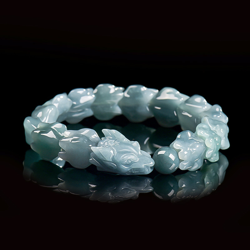 Blauwe Birmese Jadeïet Draak A - The Jewelry & Watches recensie en prijs
