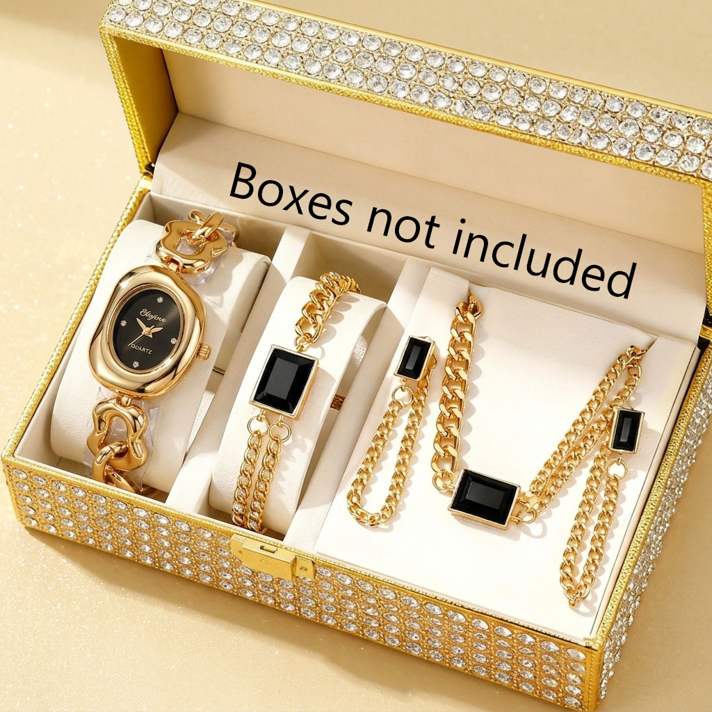 5-delige modieuze dameshorloge - Mystery Jewelry Jar Watches recensie en prijs